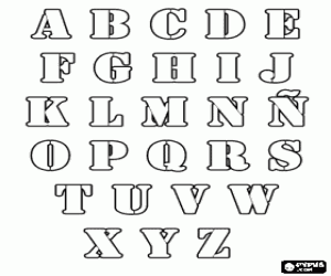 Dibujos para colorear de Letras - Alfabeto , dibujos para imprimir ...