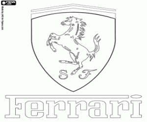 Ferriari Logo on Colorear Logo De Ferrari  Marca Italiana De Coches Deportivos
