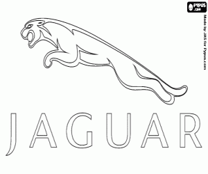 Jaguar on Colorear Logo De Jaguar  Marca Brit  Nica De Coches De Lujo Y Coches