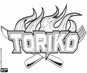 Colorear Logo del manga y anime Toriko