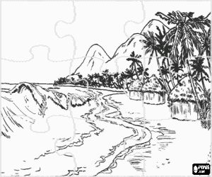 Dibujos para colorear de Puzzles de Naturaleza , dibujos de Puzzles de ...