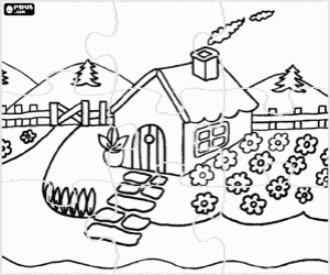 Para Colorear De Puzzles De Casas Ciudades Y Monumentos Dibujos De Para Colorear De Puzzles De Casas Ciudades Y Monumentos Dibujos De