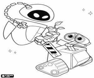 Dibujos para colorear de Wall-E , dibujos de Wall-E para imprimir